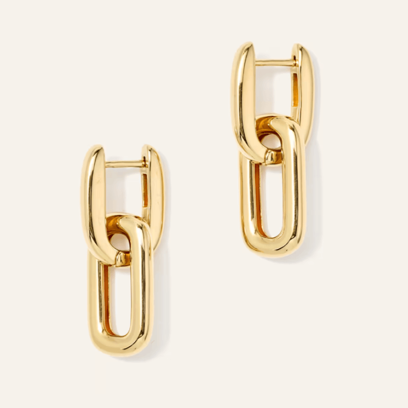 quince chain drop earrings