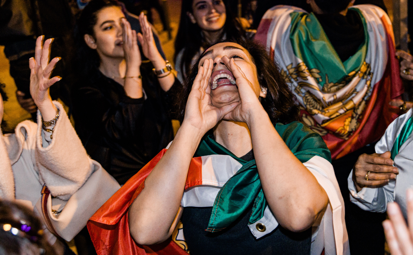Iranians protest against the regime in Madrid
