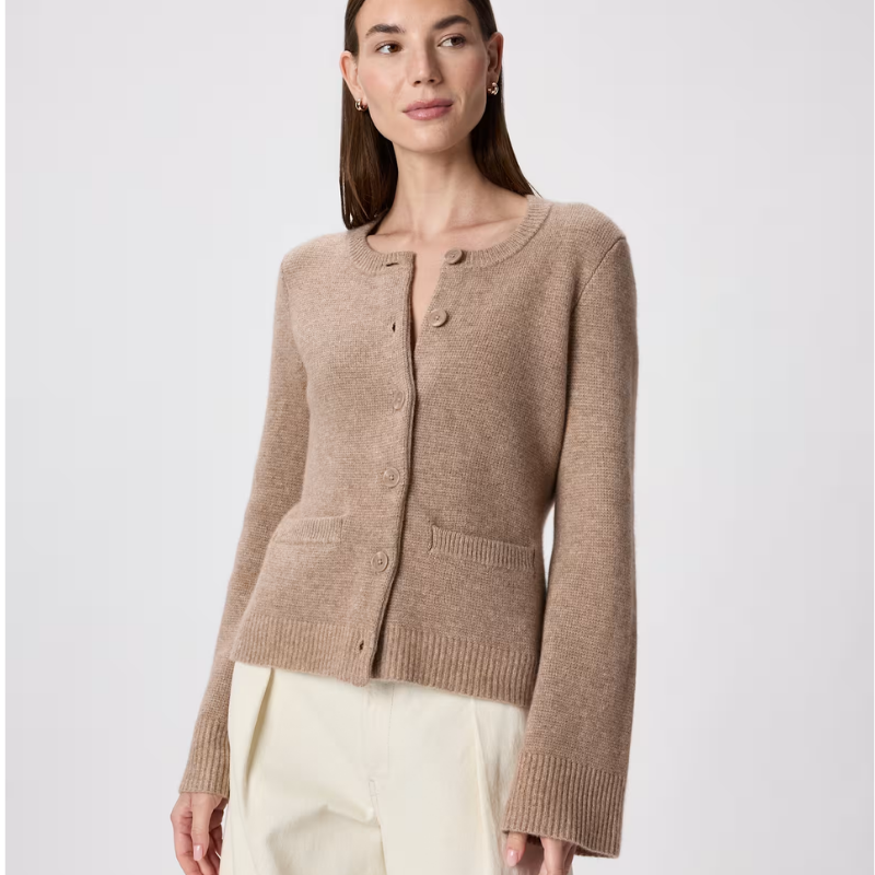 Quince Mongolian Cashmere Structured Cardigan