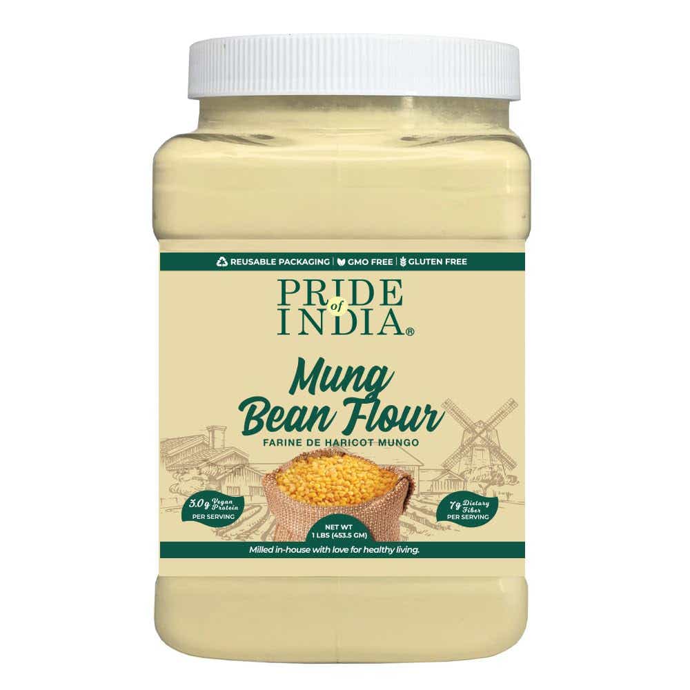 A contianer of mung bean flour.