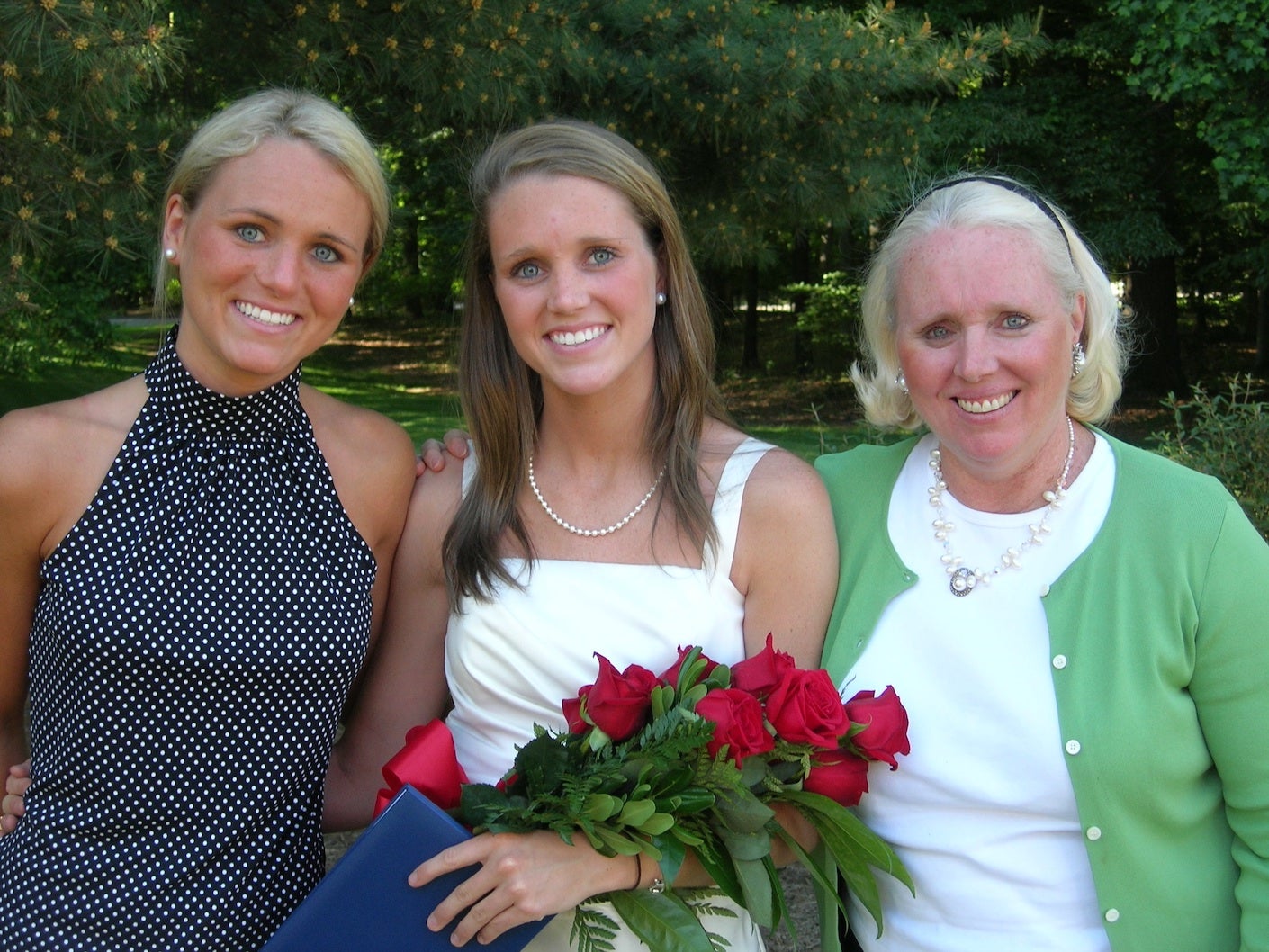 three woman standing together. Lexie, Yeardley, and Sharon Love
