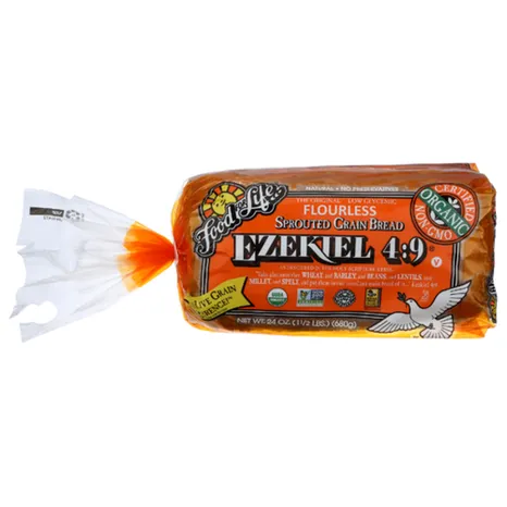 A loaf of Ezekiel bread.