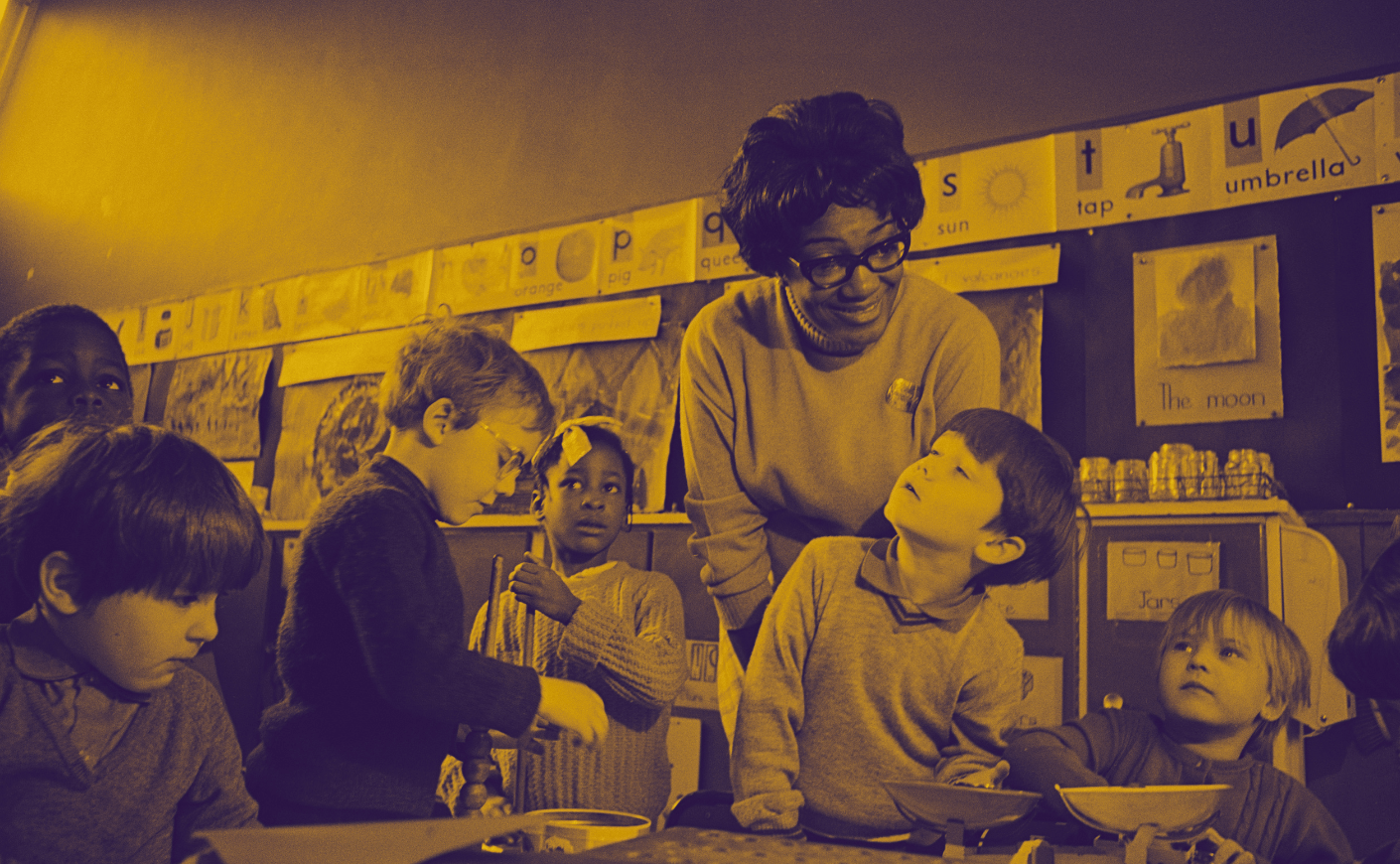 teacher and student, 1960s