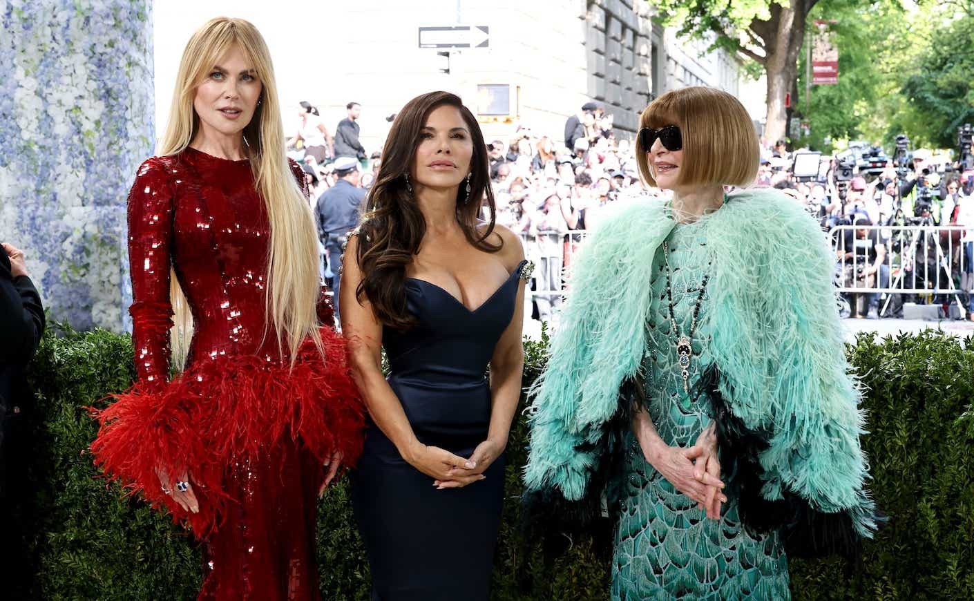 Nicole Kidman, Lauren Sanchez Bezos, and Anna Wintour at the Met Gala