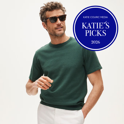 Short-Sleeve Crewneck Sweater