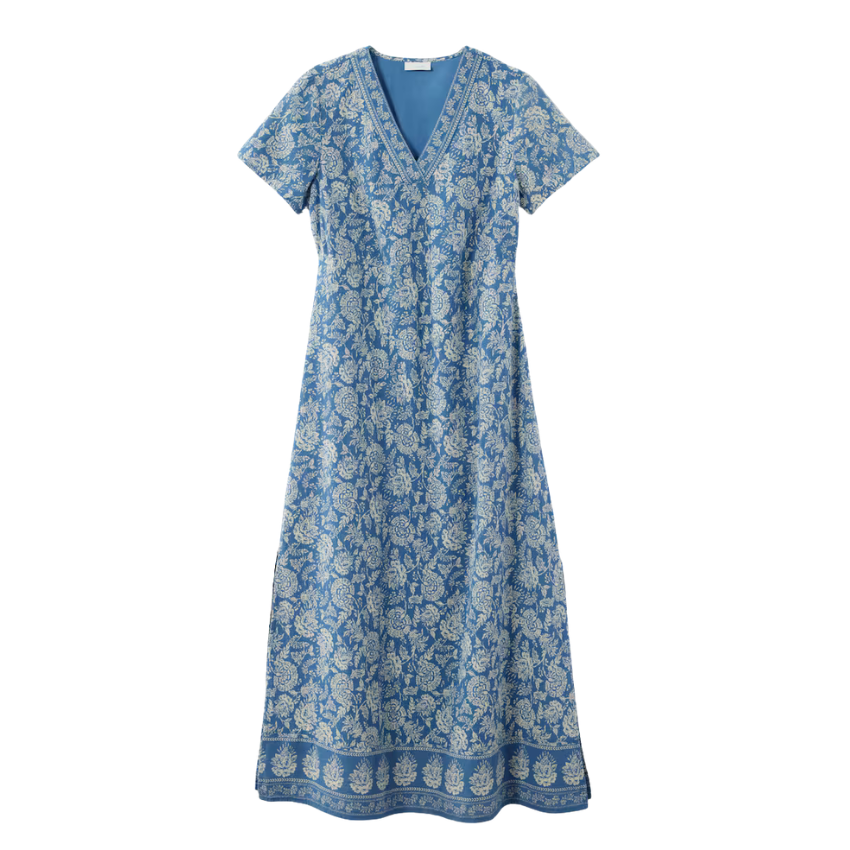 j.jill block print maxi dress