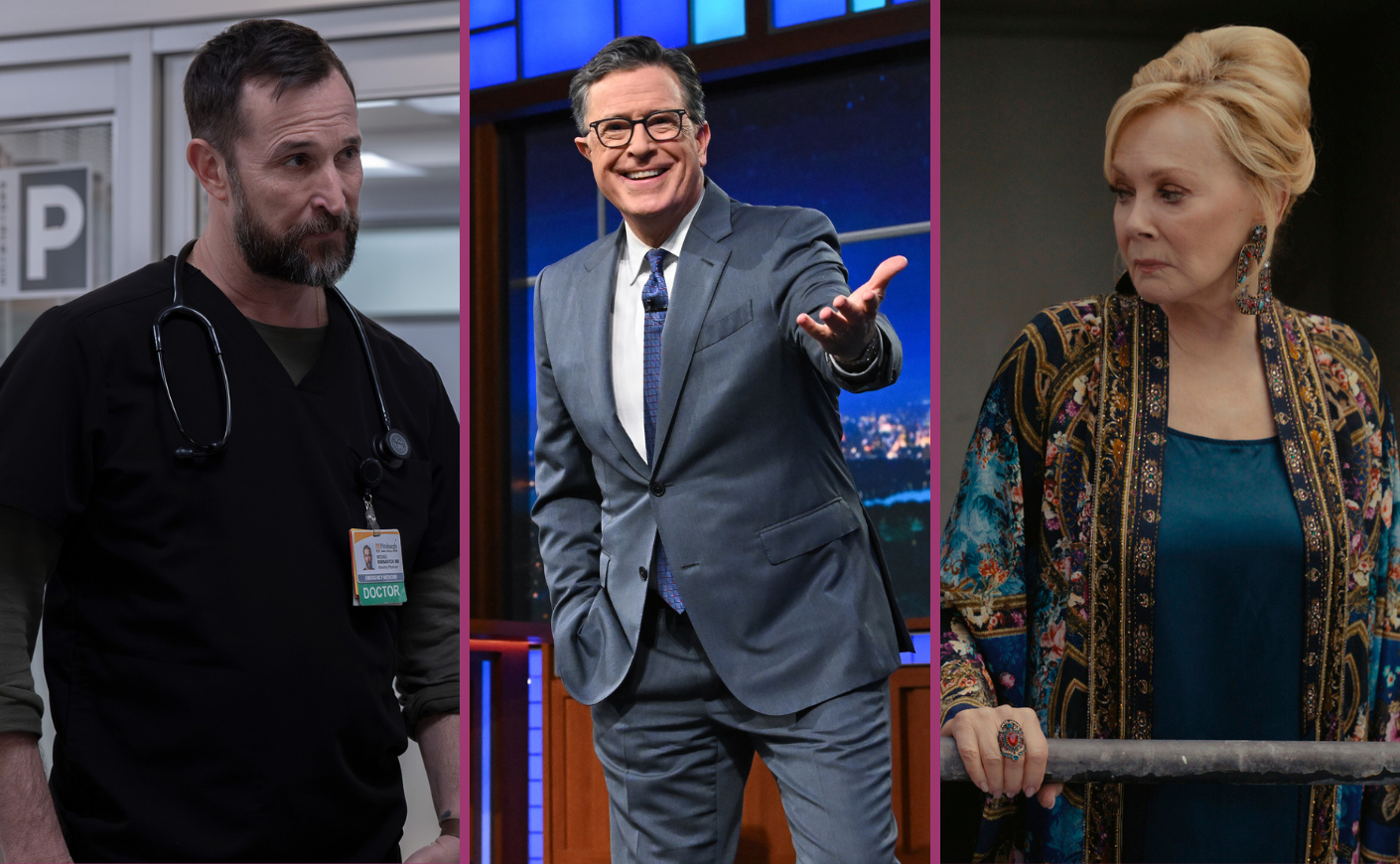 Noah Wyle, Stephen Colbert, Jean Smart
