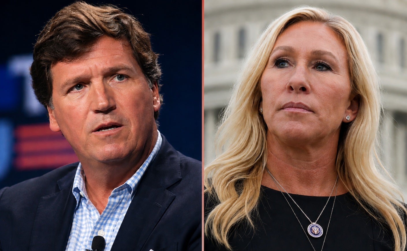 tucker carlson and marjorie taylor greene