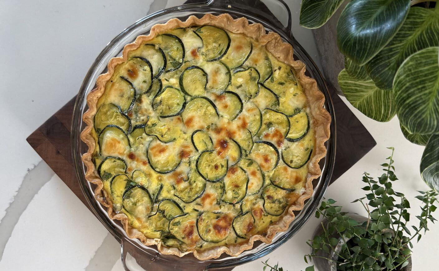 A zucchini pie.