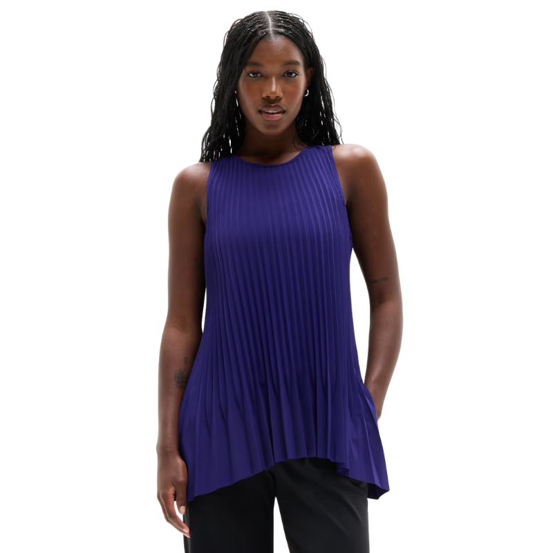 Featherweight Plissé Tank