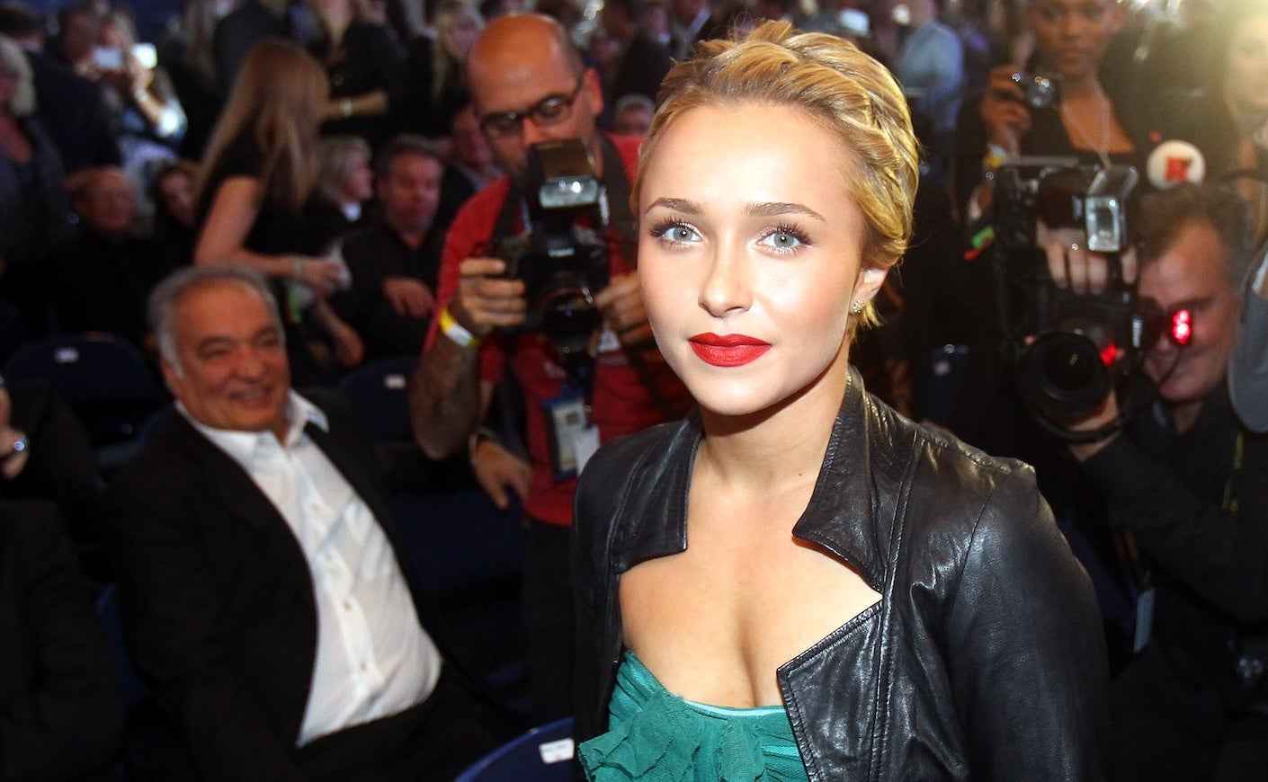hayden panettiere on a red carpet