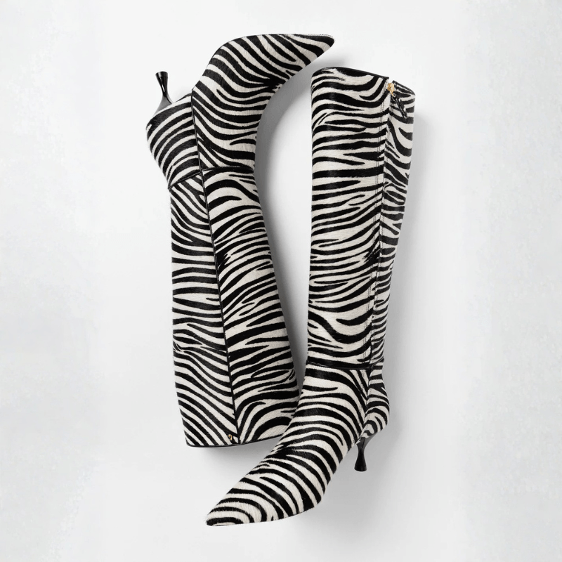 larroude zebra boots