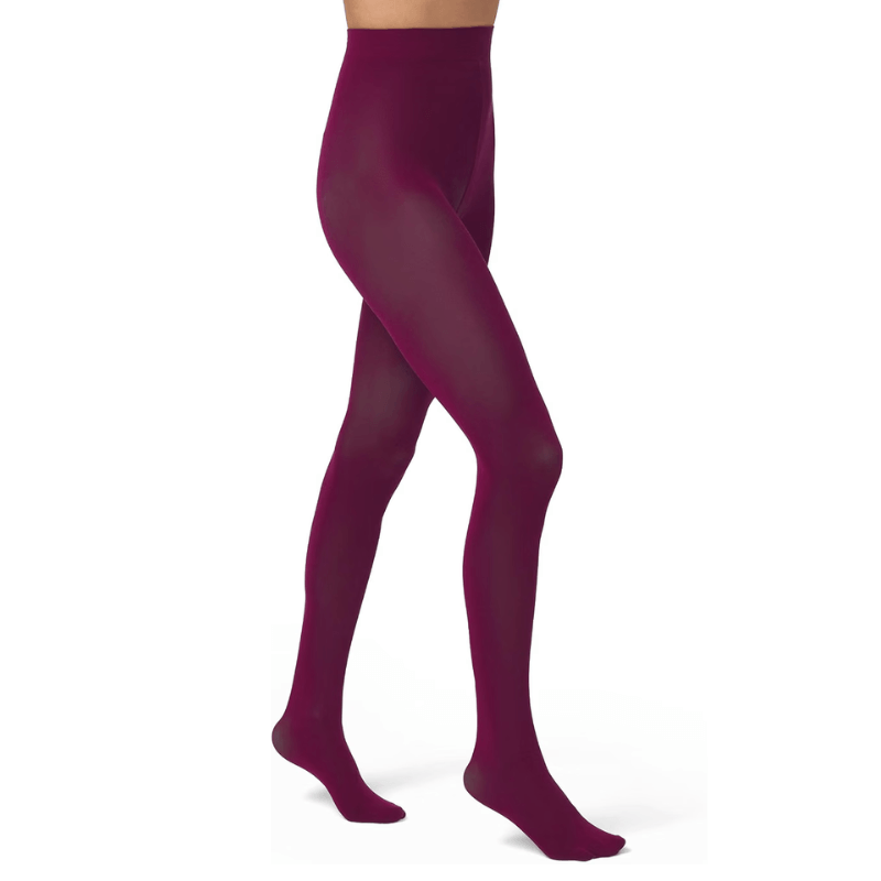 hue burgundy tights