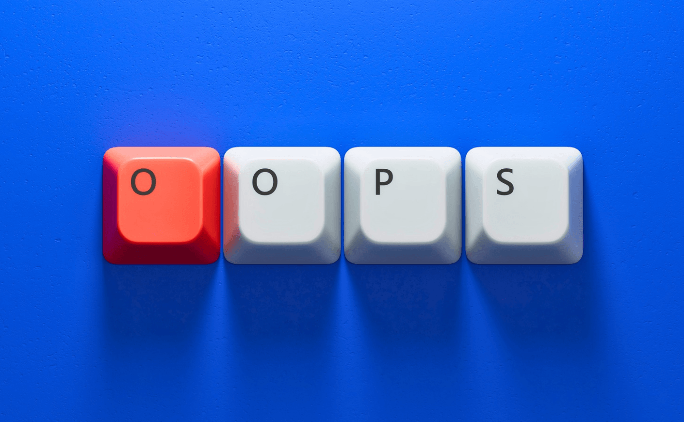 oops on keyboard