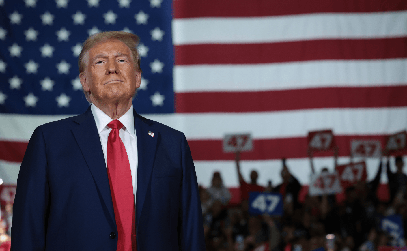 President Trump at a rally