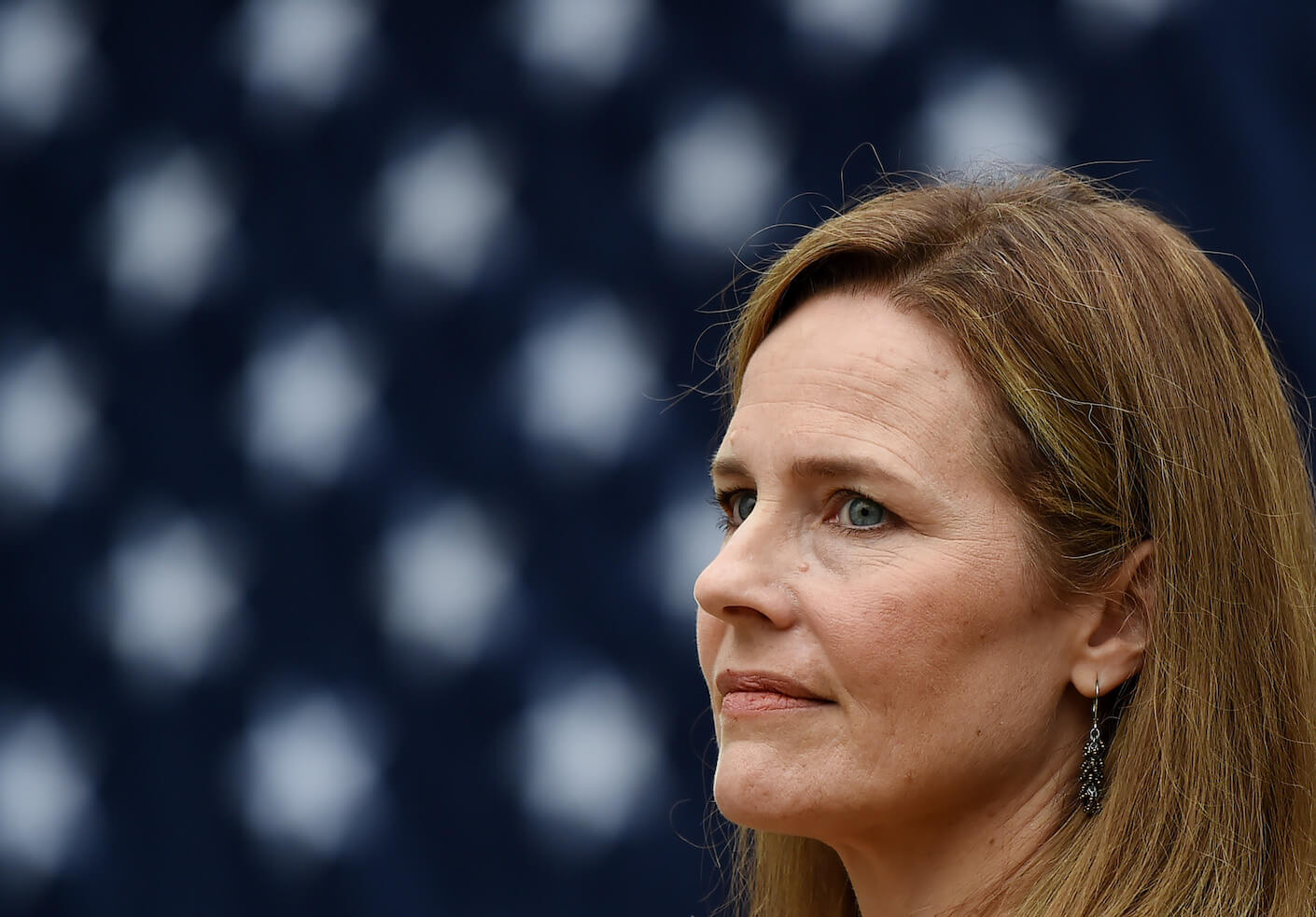Judge Amy Coney Barrett is nominated to the US Supreme Court by President Donald Trump in the Rose Garden of the White House in Washington, DC.